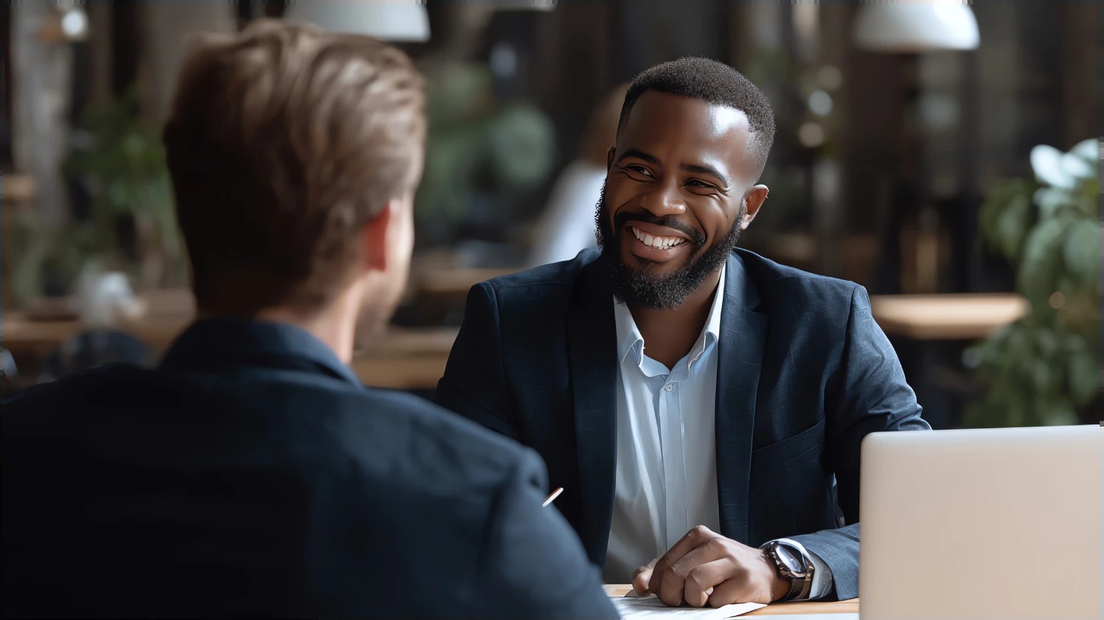 A confidential advisory conversation